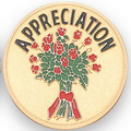 Recognition Etched Enameled Medallion Insert Disc (Appreciation)